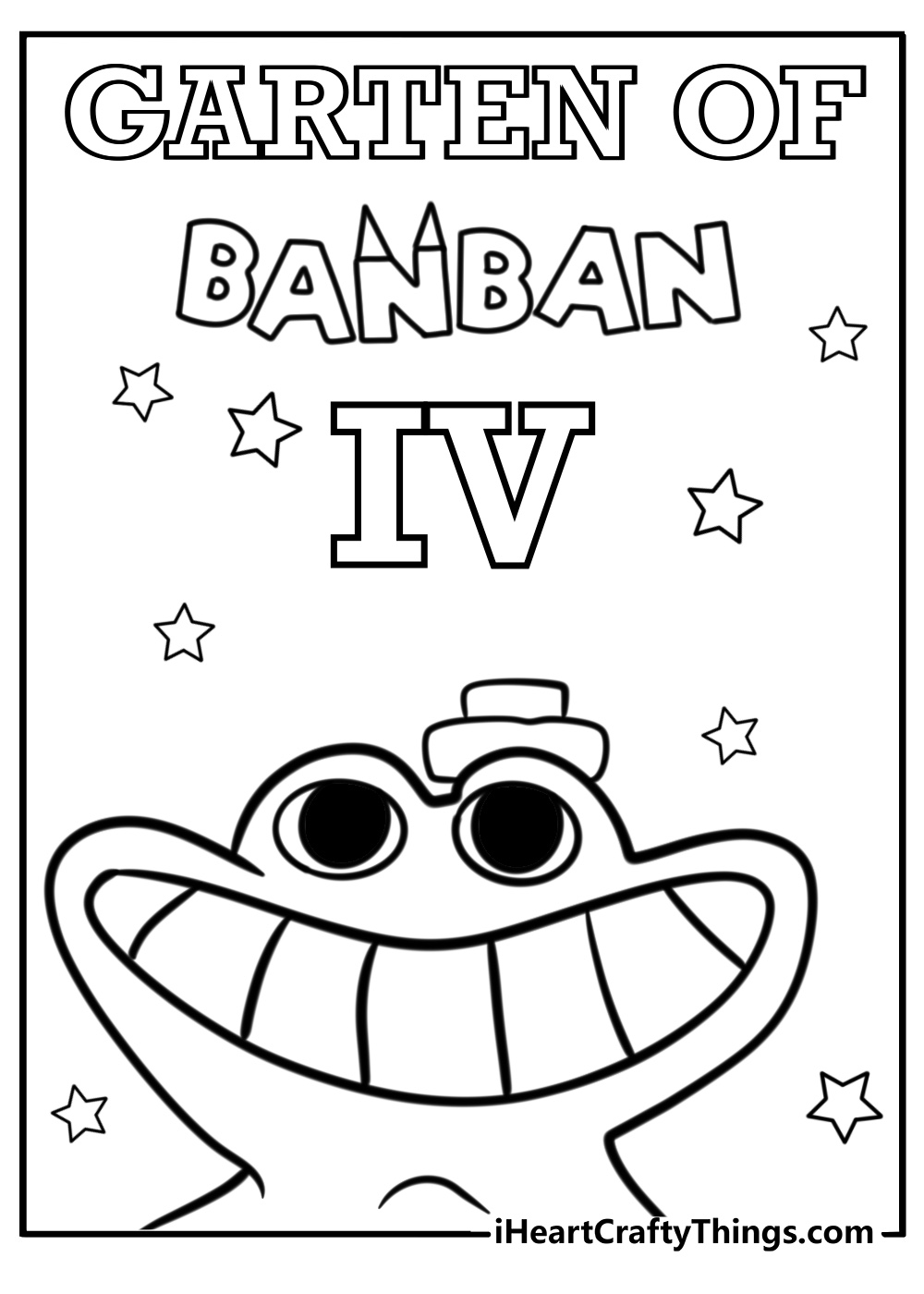 Garten of banban 4 coloring pages