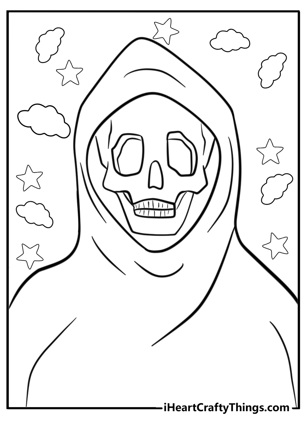 Ghostface coloring page