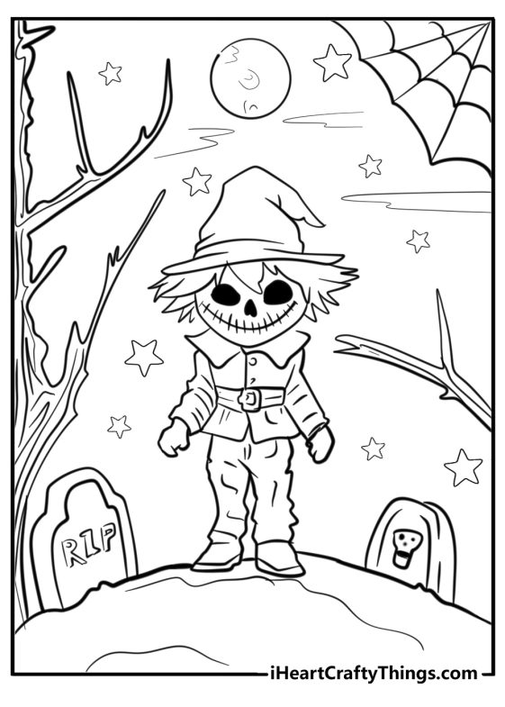 25 New Horror Coloring Pages (100% Free To Print)