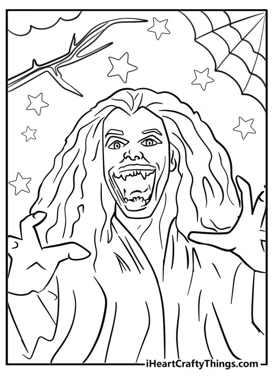 Horror coloring pages for adults