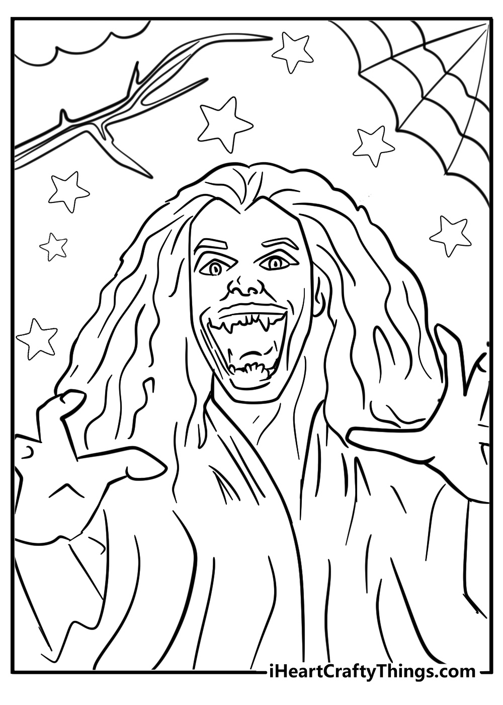 Horror coloring pages for adults