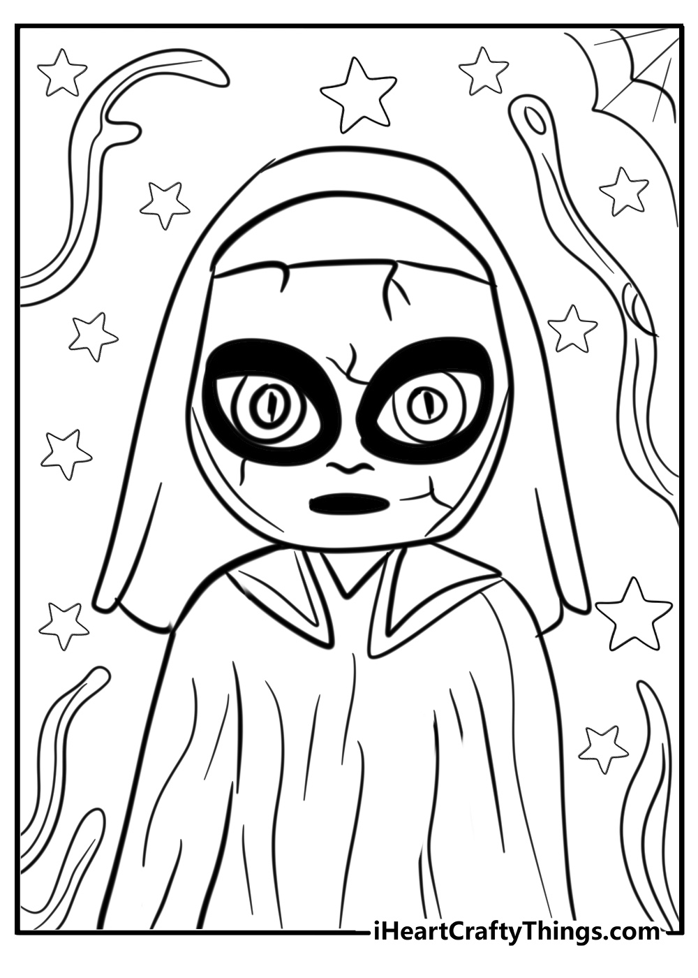 Horror dark coloring pages