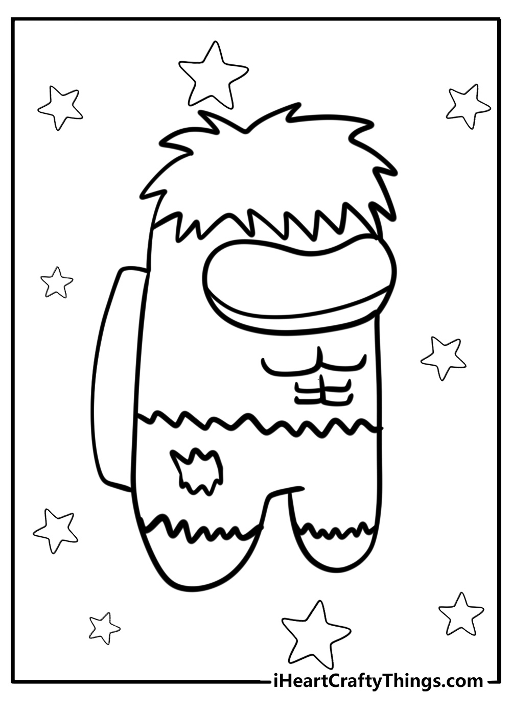 Hulk among us coloring pages