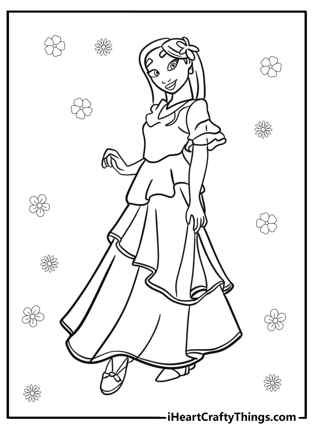 Isabela encanto coloring page