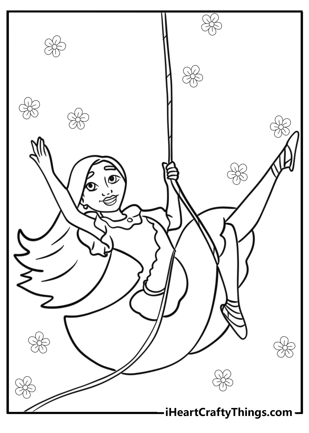 Isabella encanto coloring page