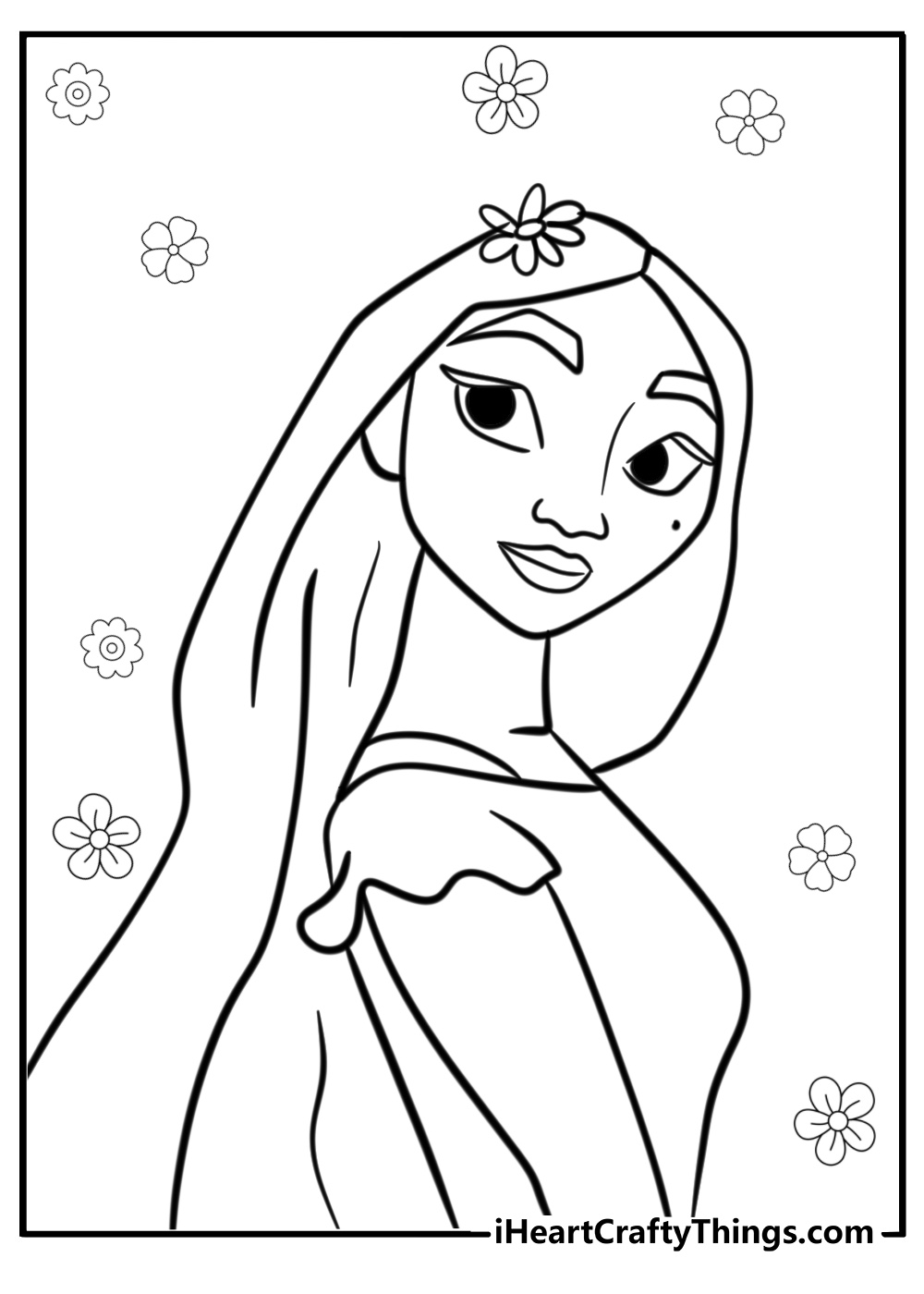 Isabella from encanto coloring pages