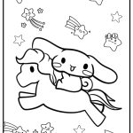 Kawaii cute cinnamoroll coloring pages