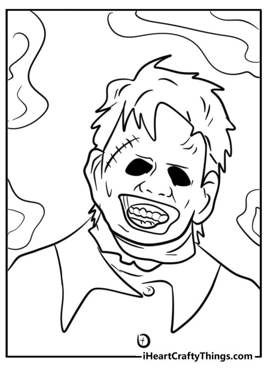 Leatherface coloring page