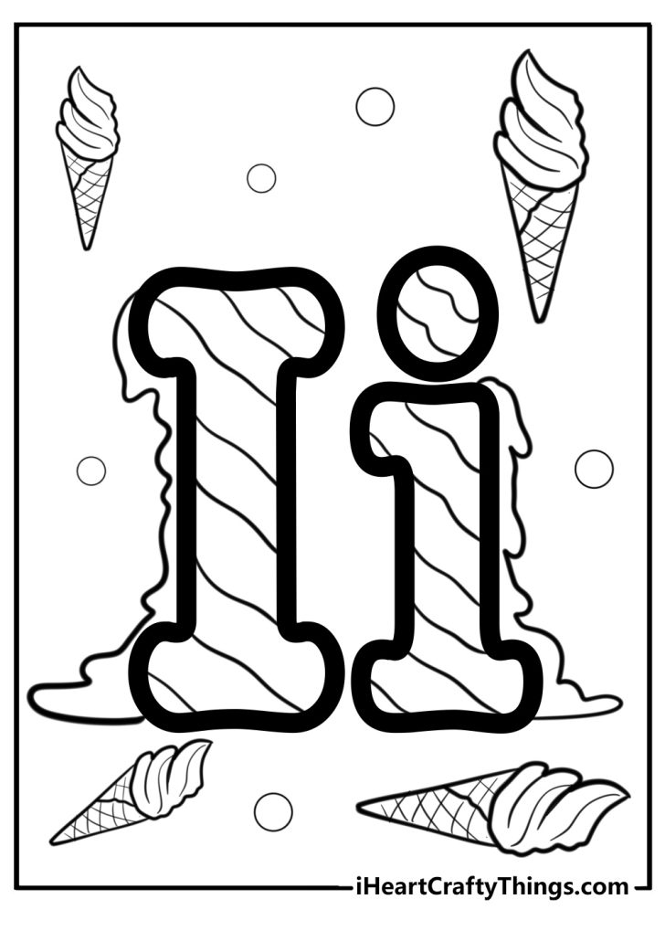 20 Letter I Coloring Pages (Free Printable PDF For Toddlers)