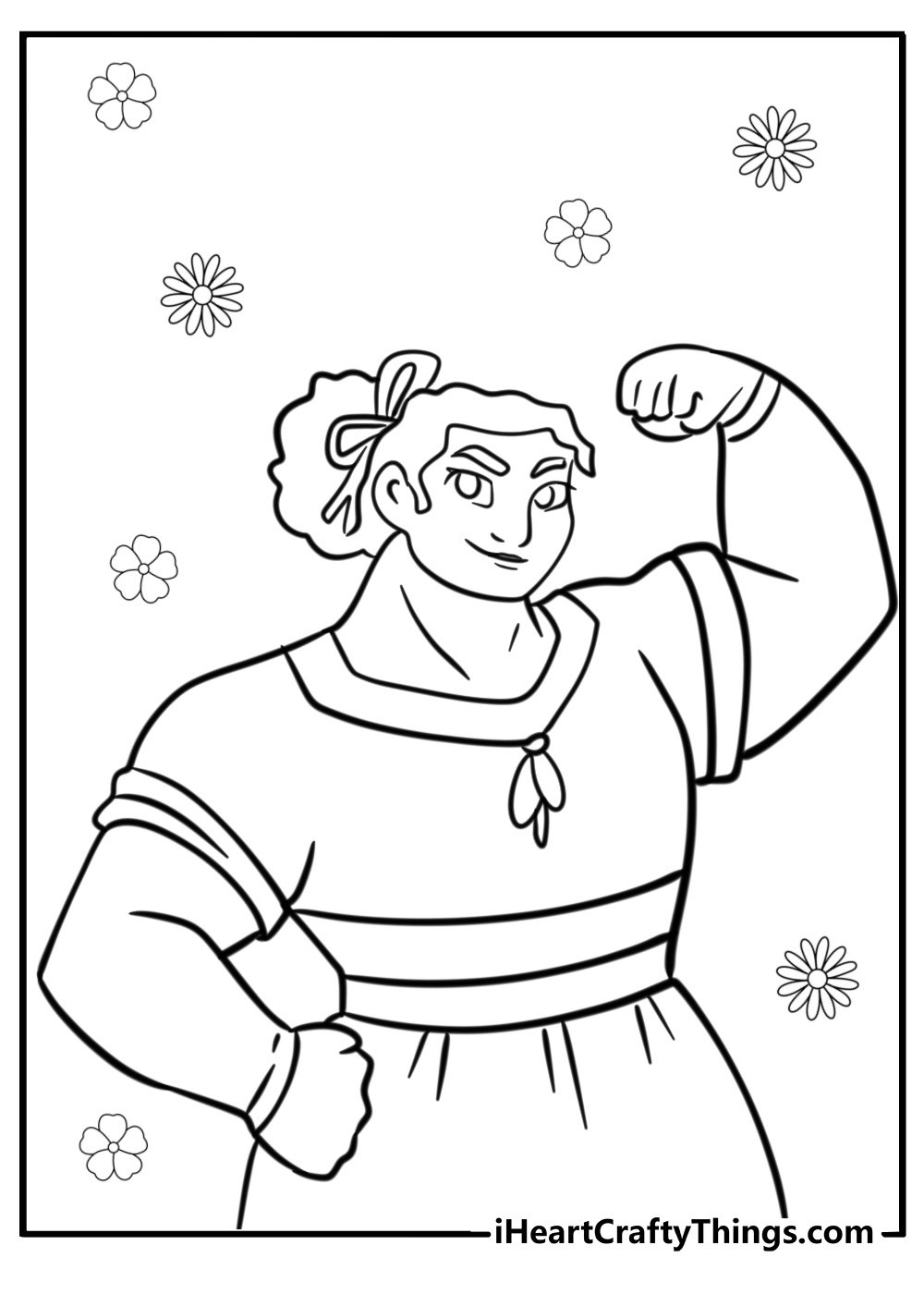 Luisa encanto coloring page