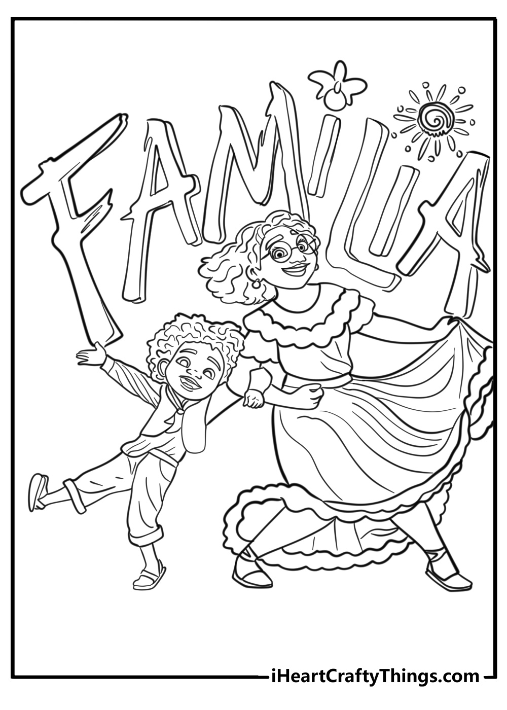 Madrigal family encanto coloring pages