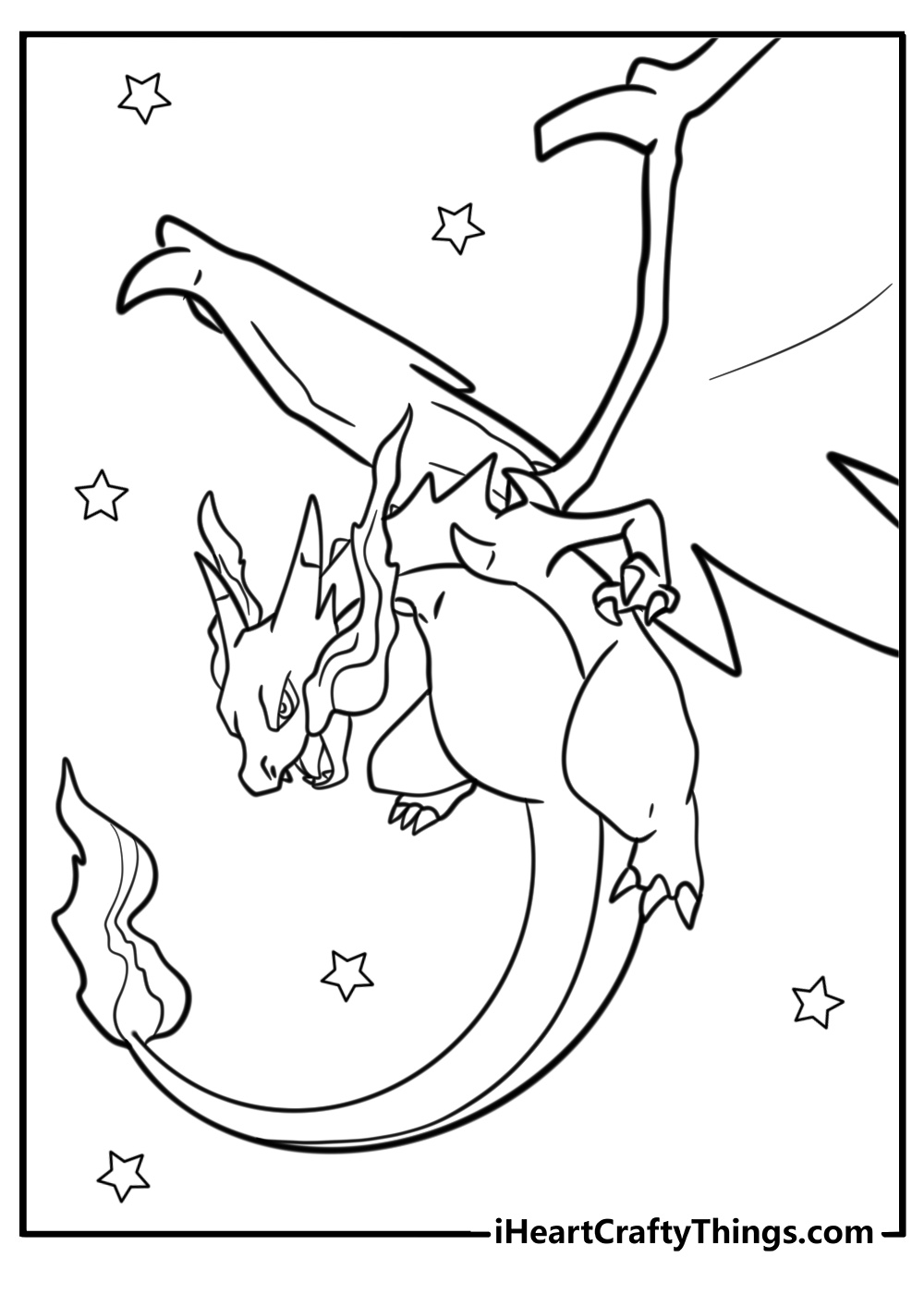 Mega charizard coloring