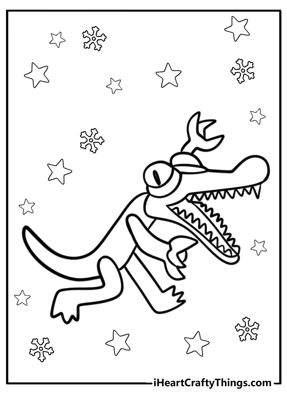 Orange rainbow friends coloring page