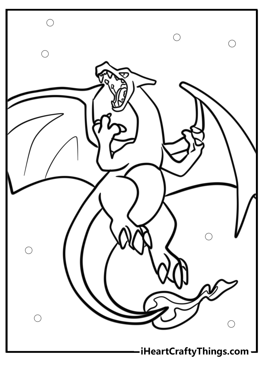 Pokemon charzard coloring pages