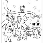 Rainbow friends coloring pages all characters