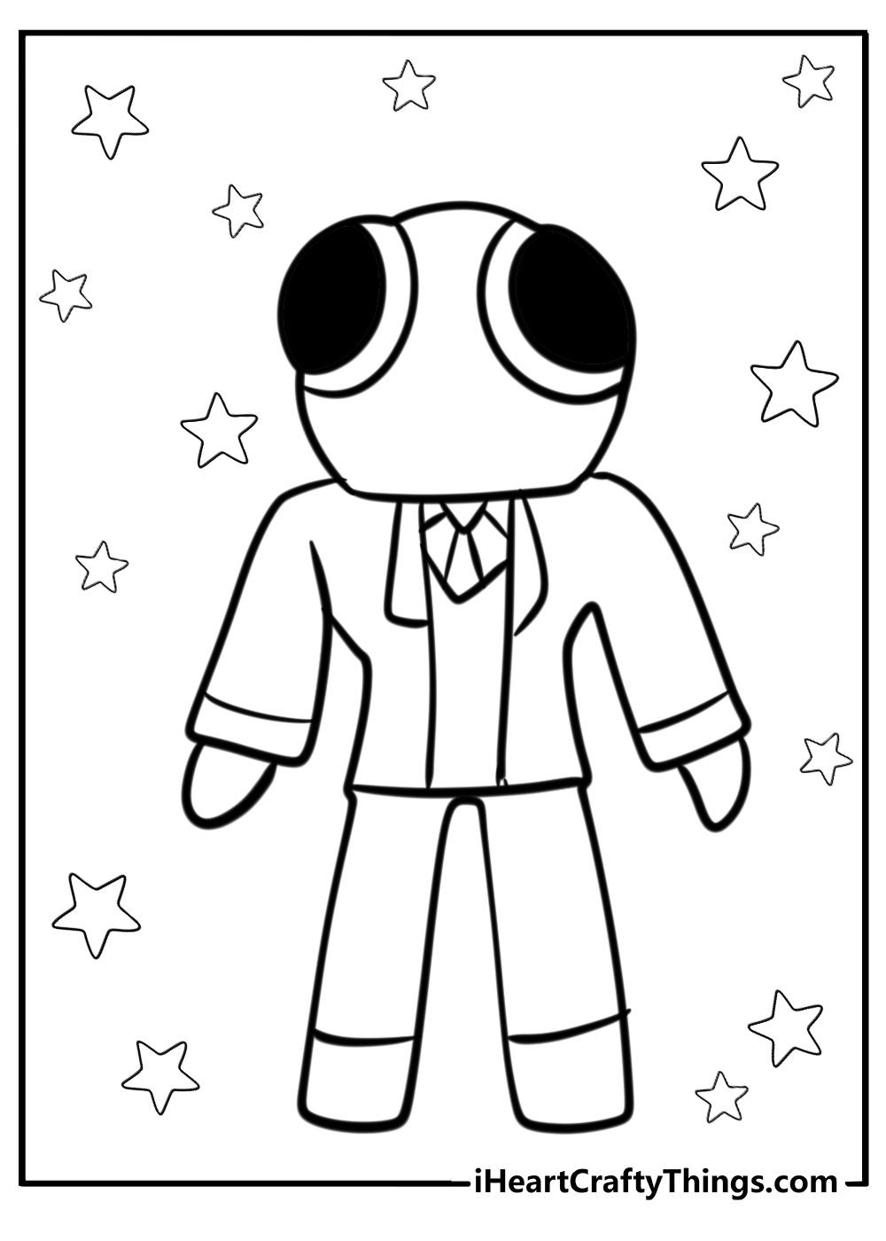 Red rainbow friends coloring pages