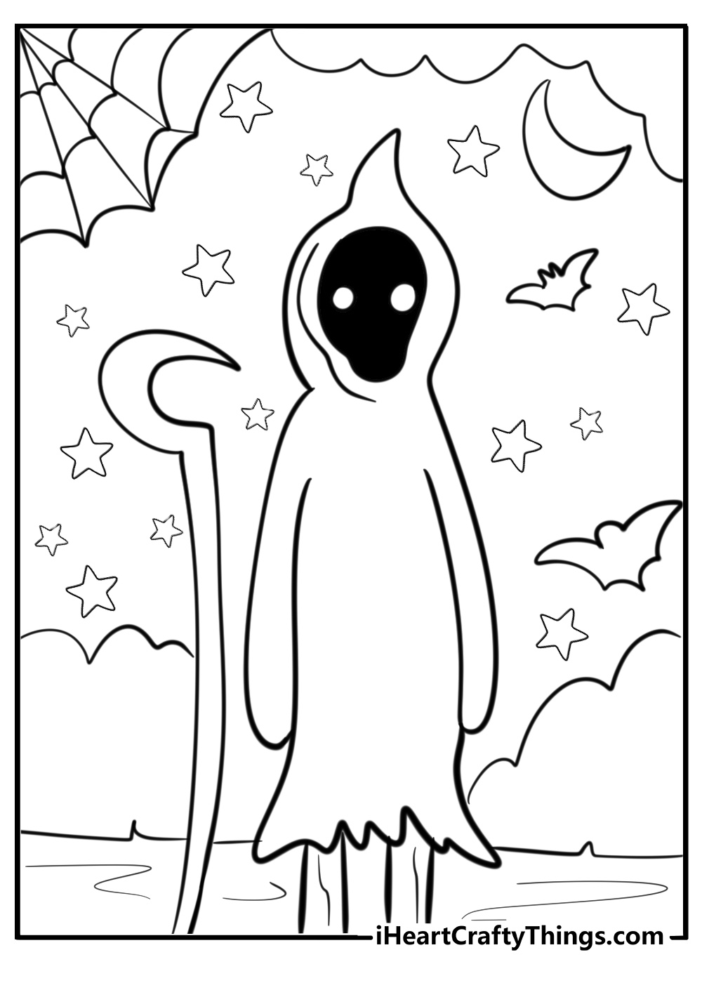 Scary coloring pages