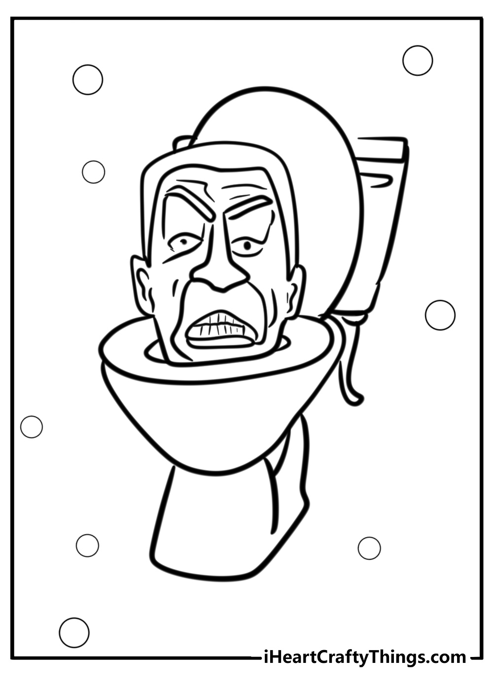 Skibidi toilet to color