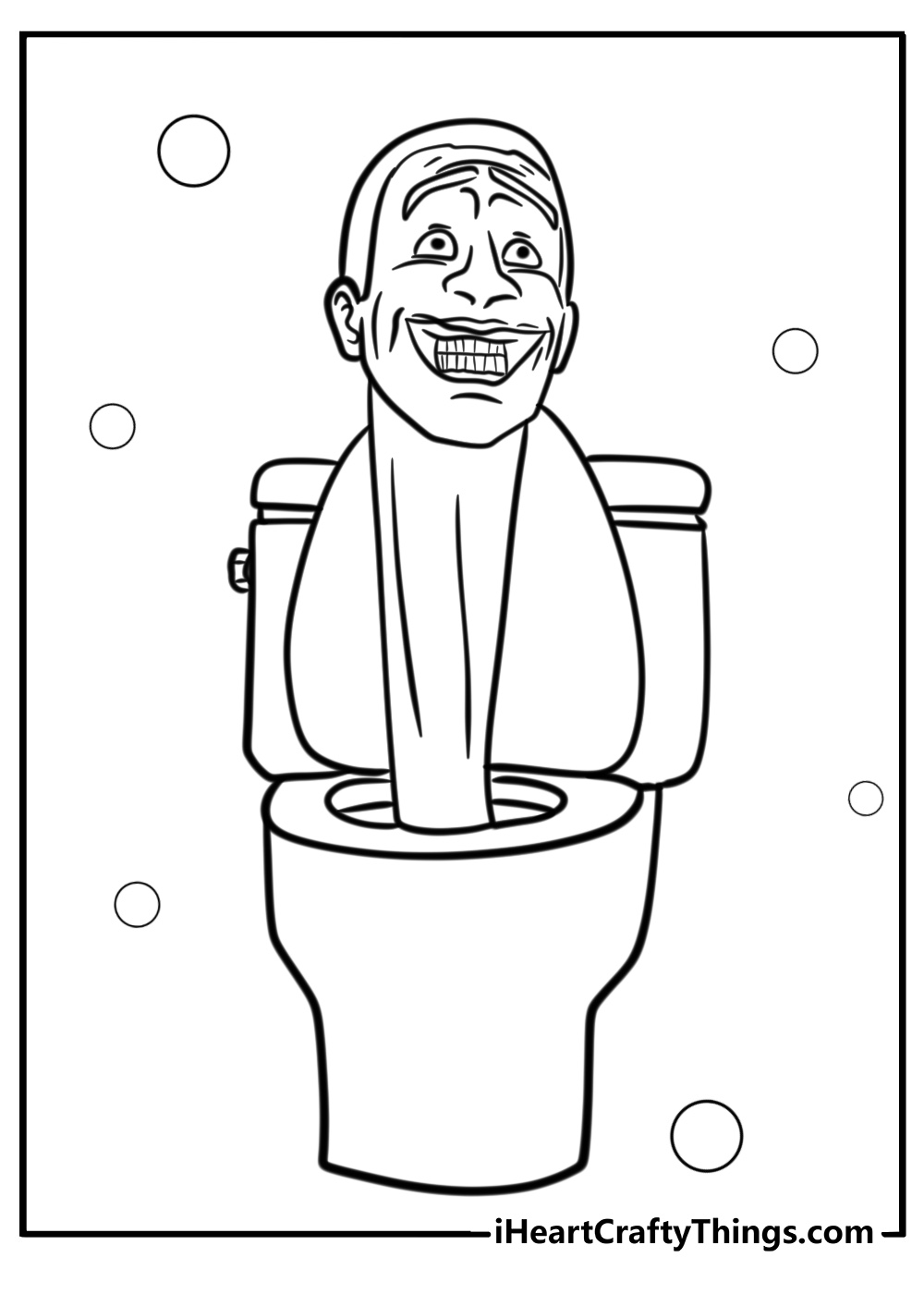 Skippity toilet coloring page