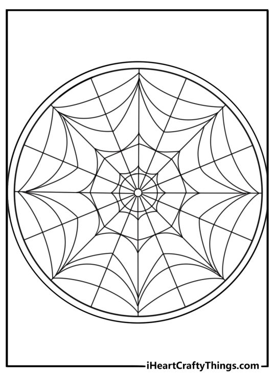 A stained glass window frames Wednesday in this detailed printable