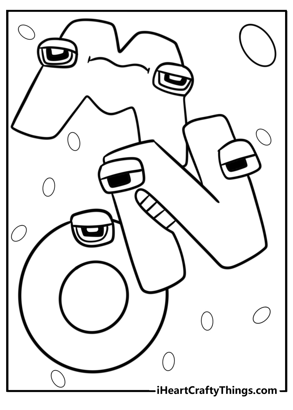 Alphabet lore coloring pages free