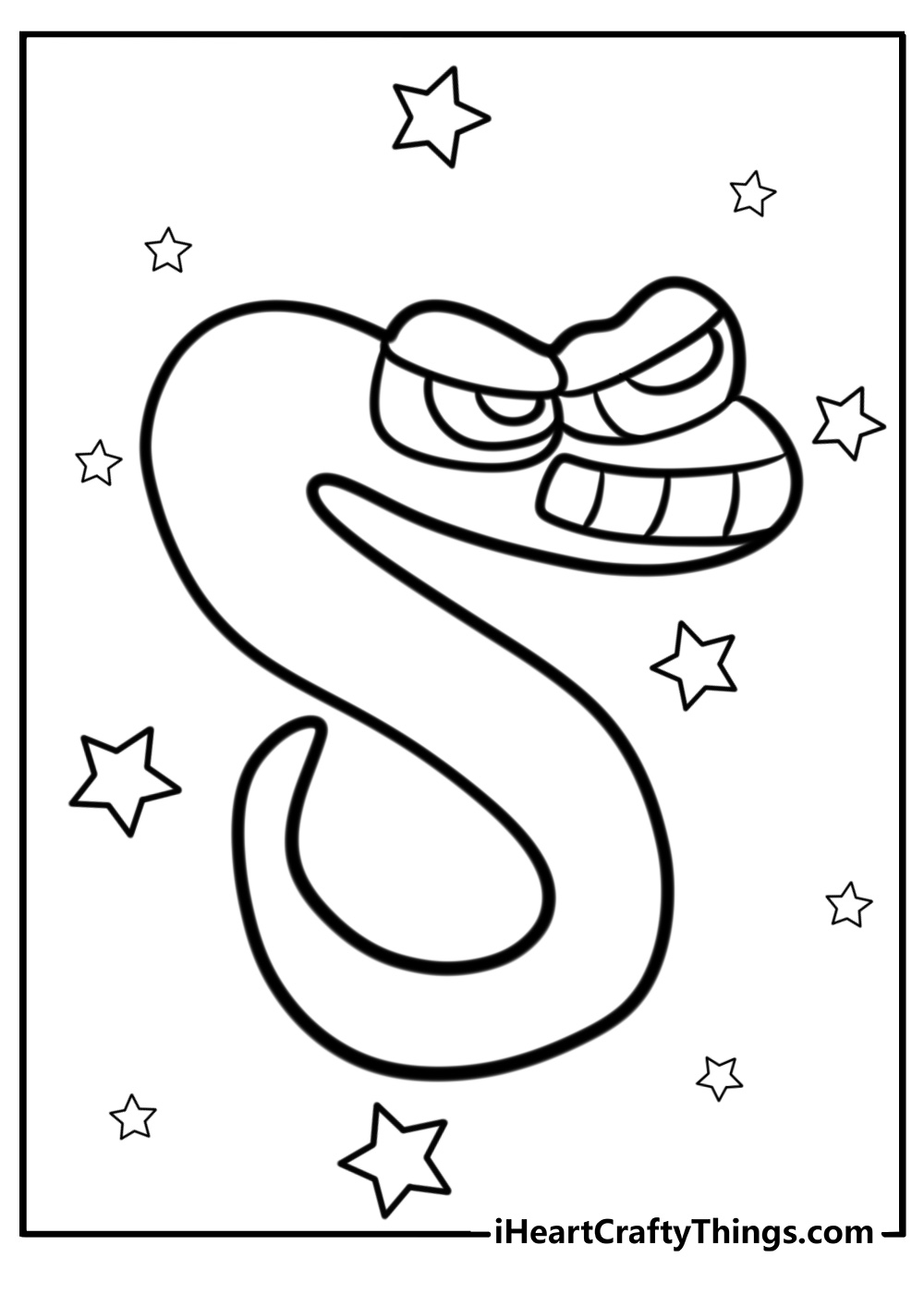 Alphabet lore s coloring page