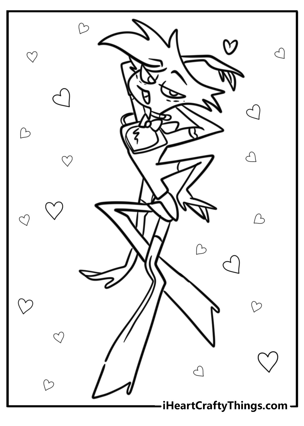 Angel dust hazbin hotel coloring pages