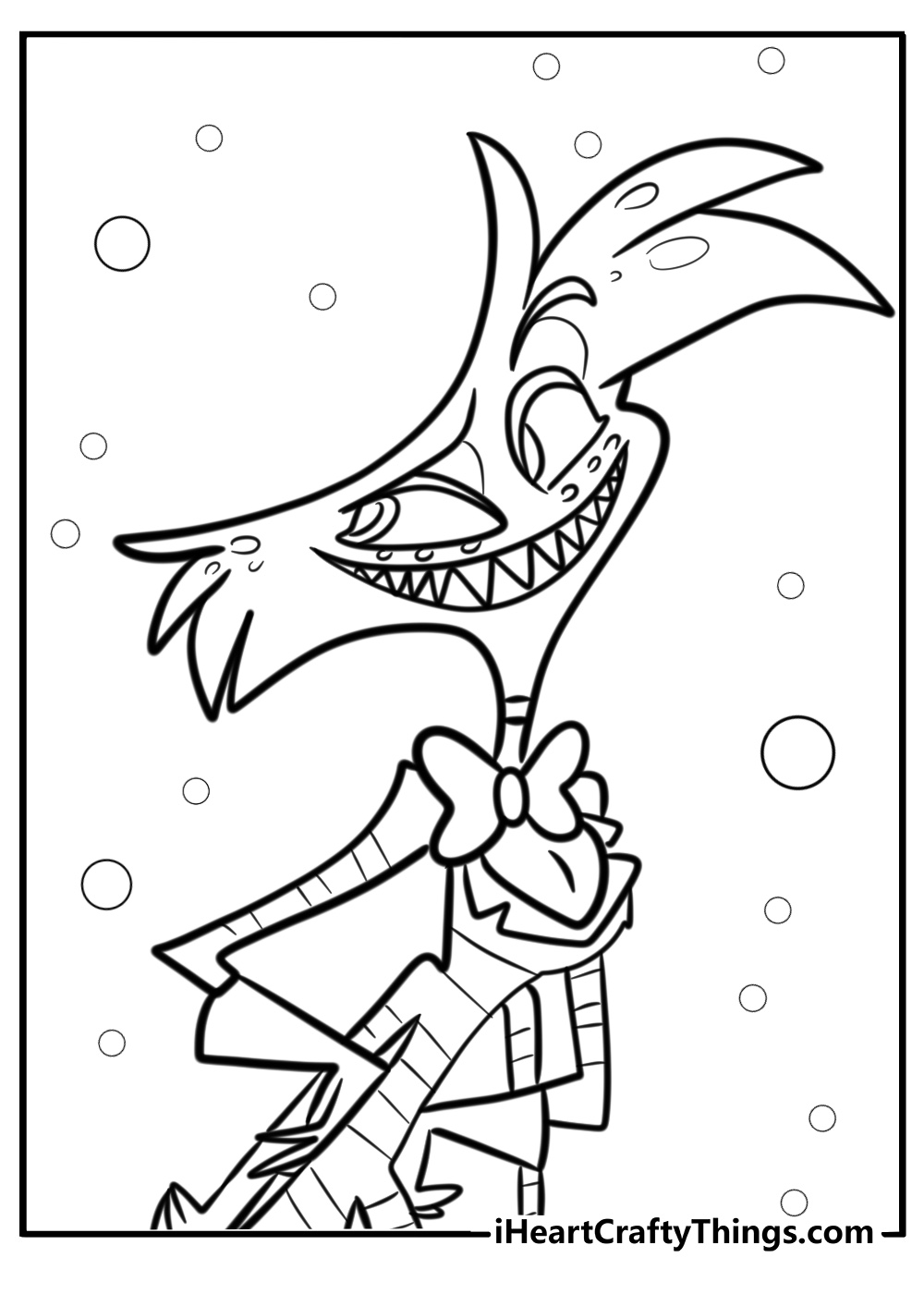 Angel hazbin hotel coloring pages