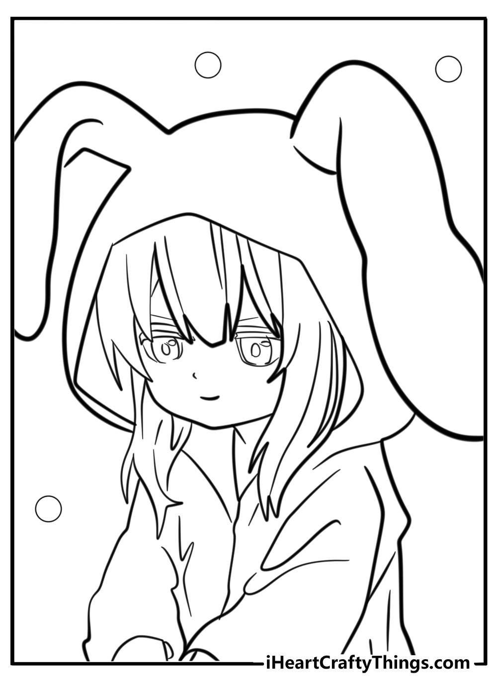 Anime girl coloring pages