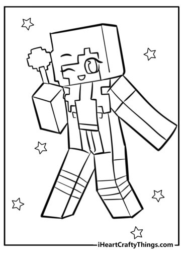 20 Aphmau Coloring Pages Printable - Aphmau Coloring Pages Minecraft 364x510 
