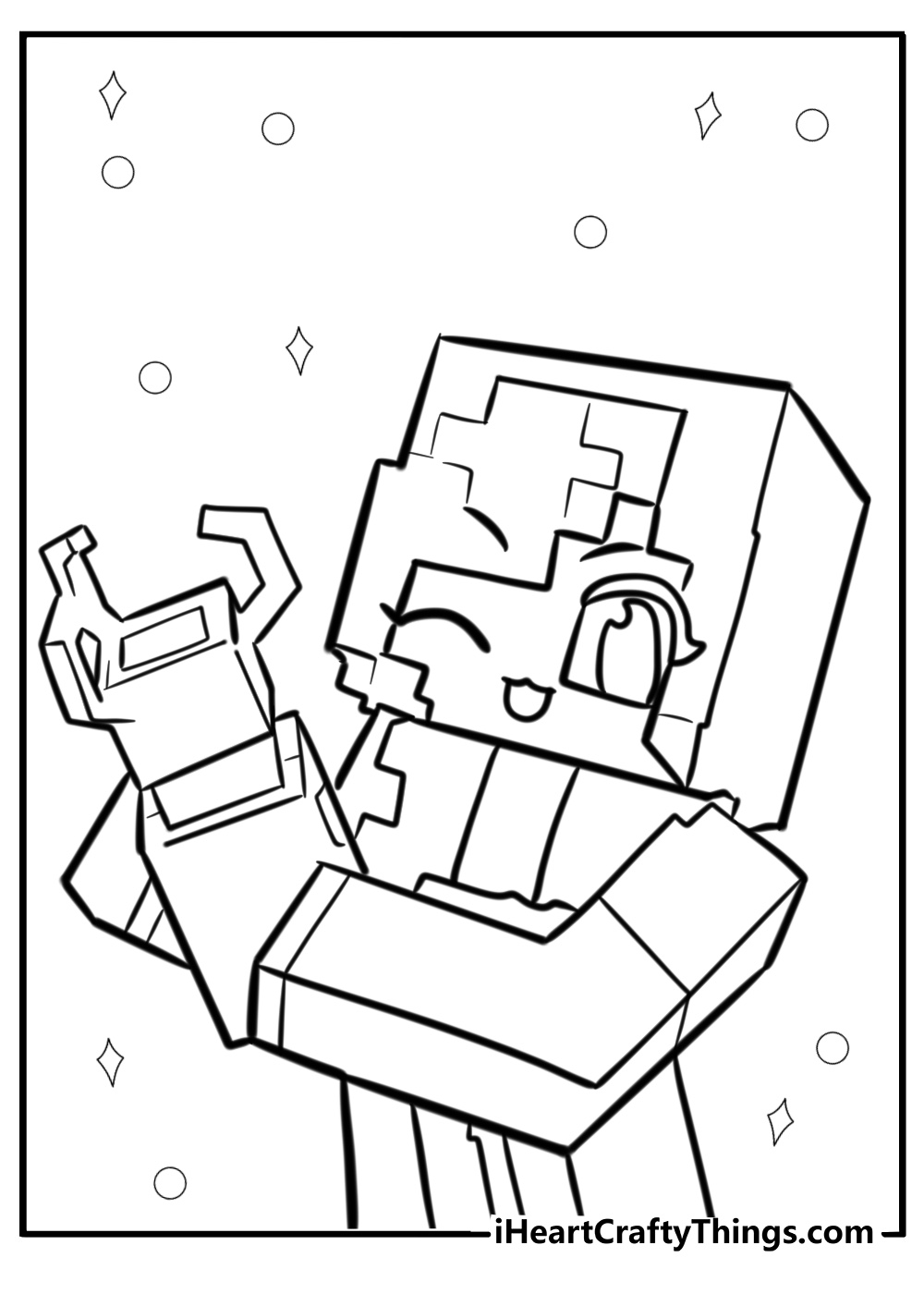 Aphmau minecraft coloring pages