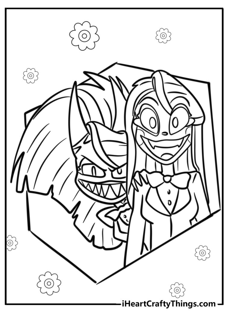 26 New Hazbin Hotel Coloring Pages (100% Free To Print)