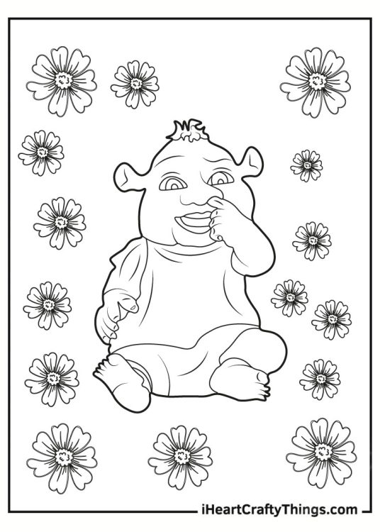 44 New Shrek Coloring Pages (100% Free To Print)
