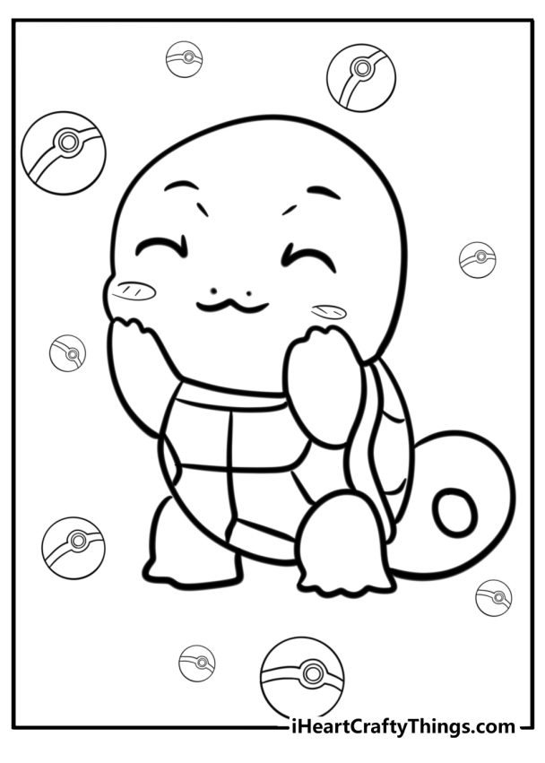Squirtle Coloring Pages: 24 Free Printables For Pokémon Fans