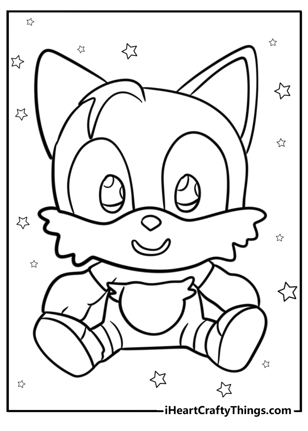 Baby tails drinking milk from a bottle coloring sheet