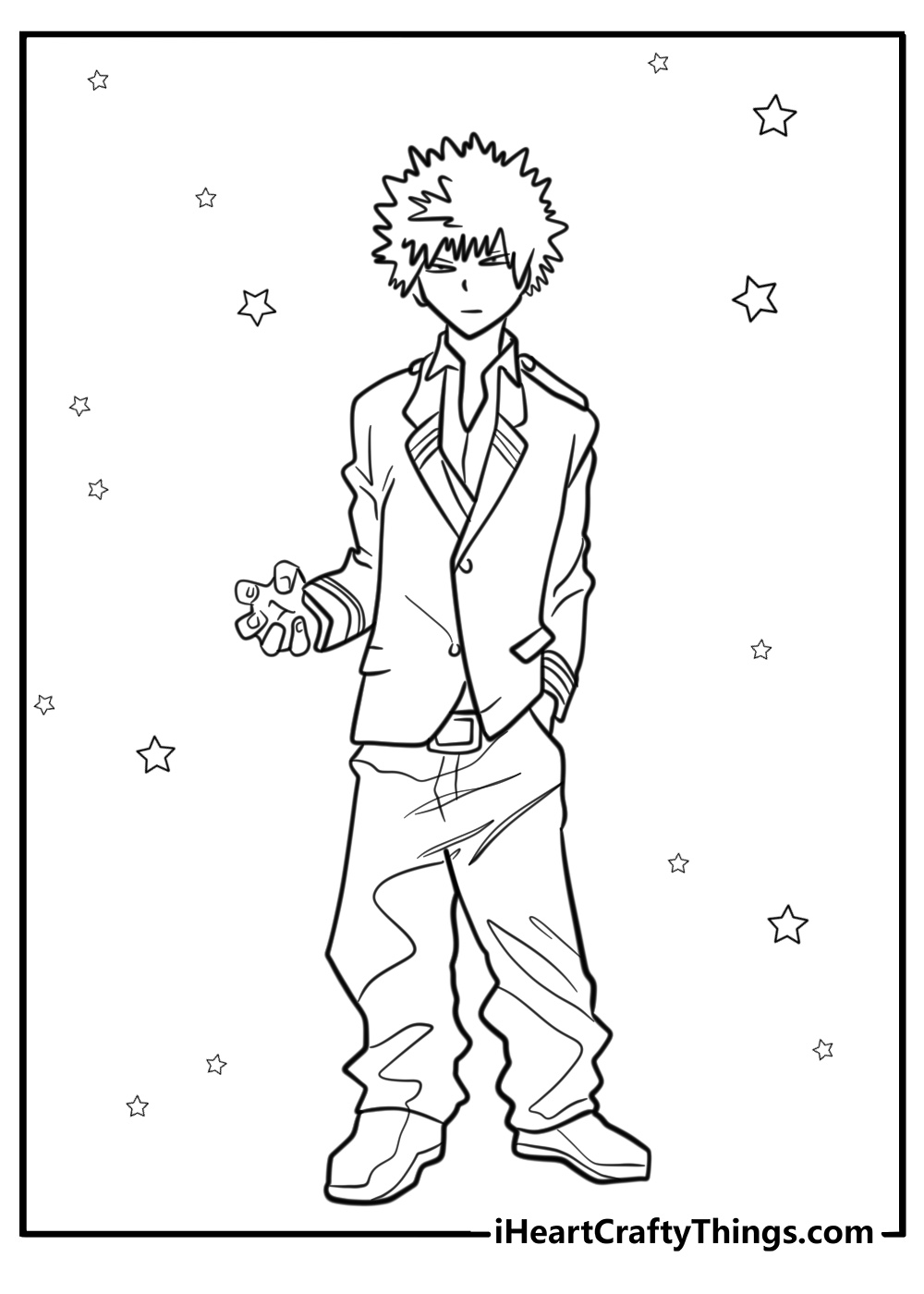 Bakugou my hero academia coloring pages