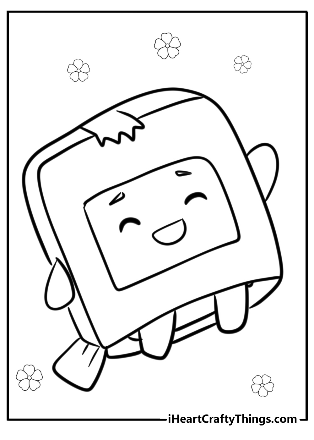 Boxy coloring page