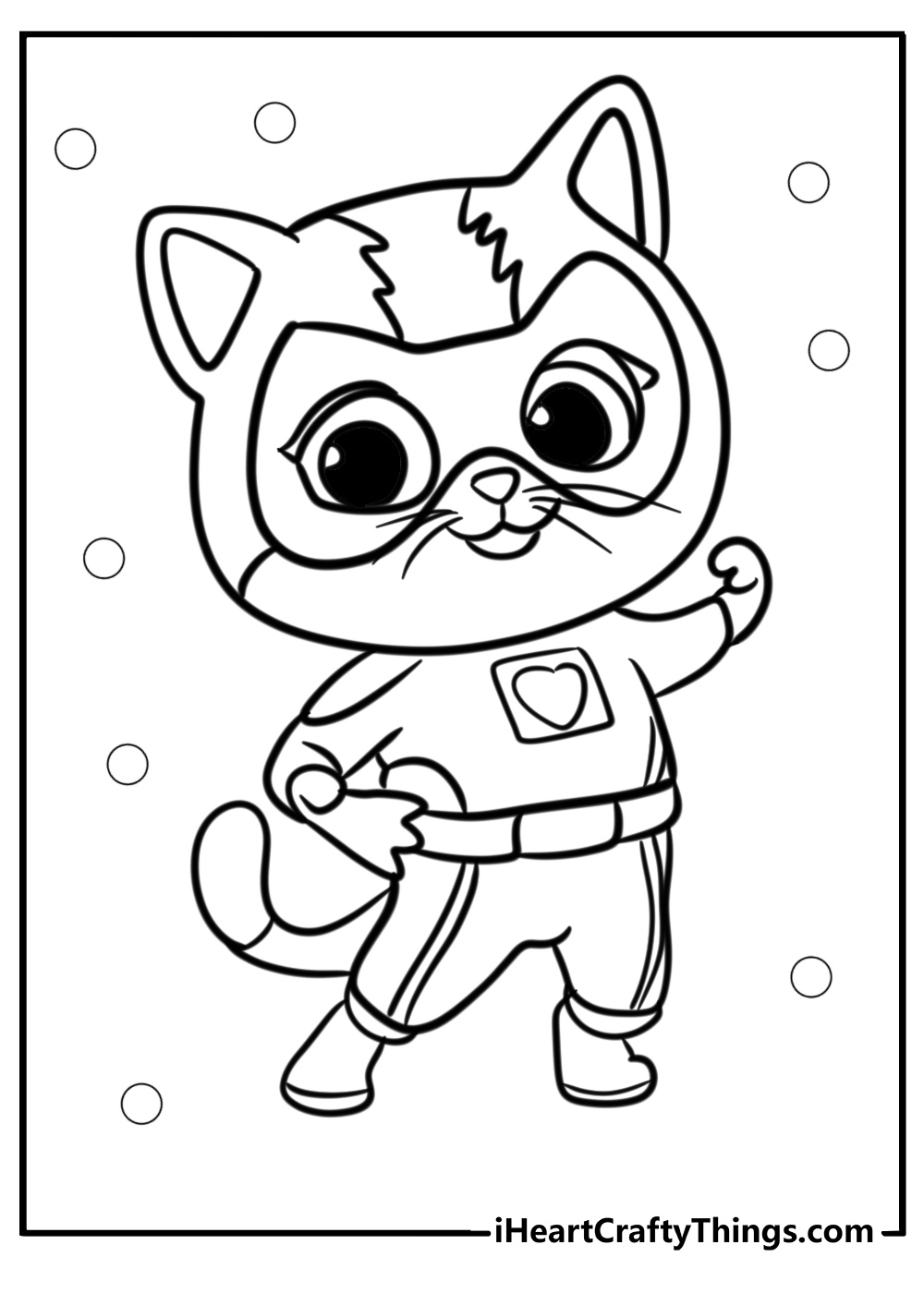 Buddy super kitties coloring pages