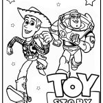 Buzz and woody coloring page