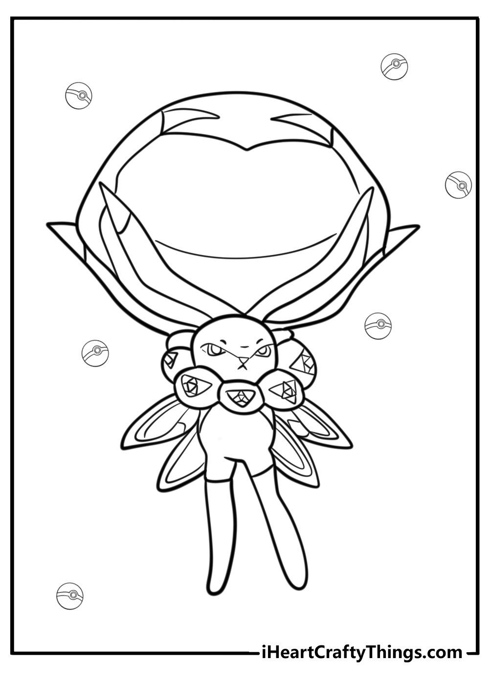 Calyrex coloring page