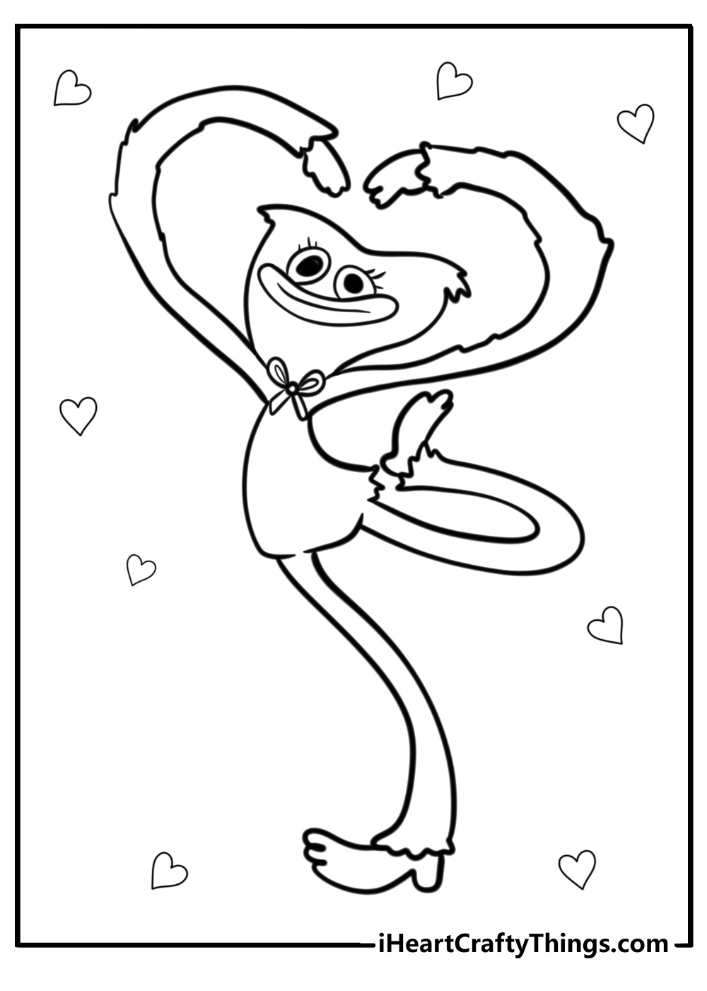 Coloring pages huggy wuggy