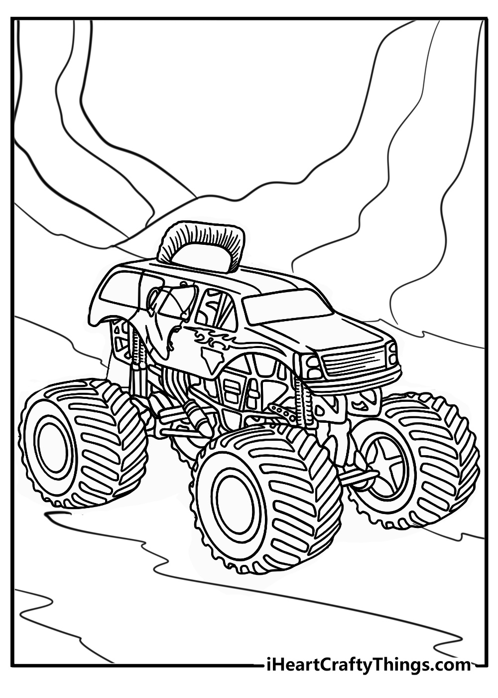 Coloring pages monster jam