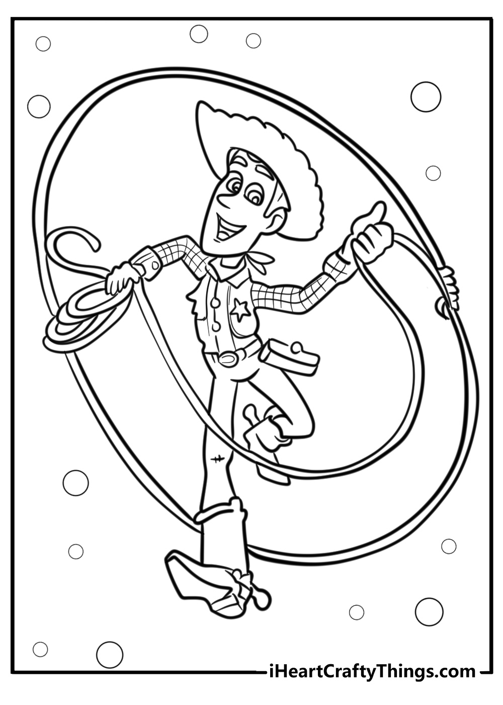 Coloring pages of woody from toy story