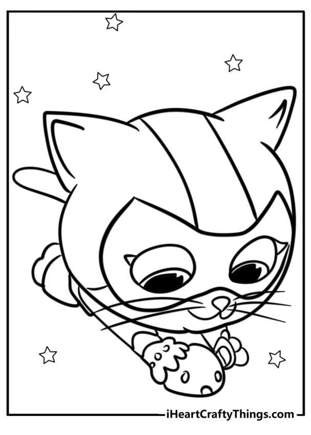 SuperKitties Coloring Pages - I Heart Crafty Things