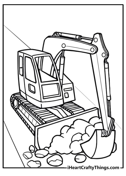 29 Excavator Coloring Pages