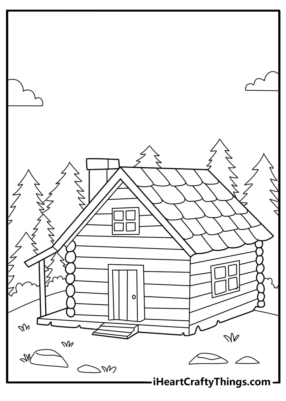 cozy cabin in the woods