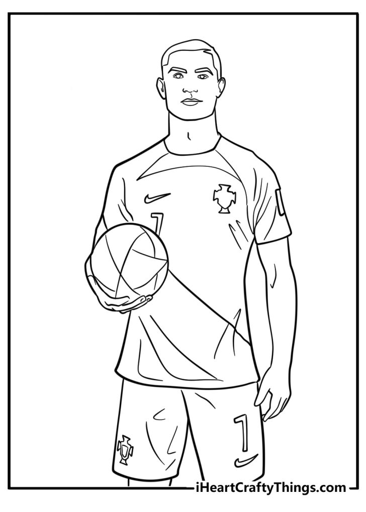 Cristiano Ronaldo Coloring Pages (25 Free Printable PDFs)