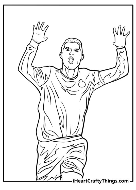 Cristiano Ronaldo Coloring Pages (25 Free Printable PDFs)