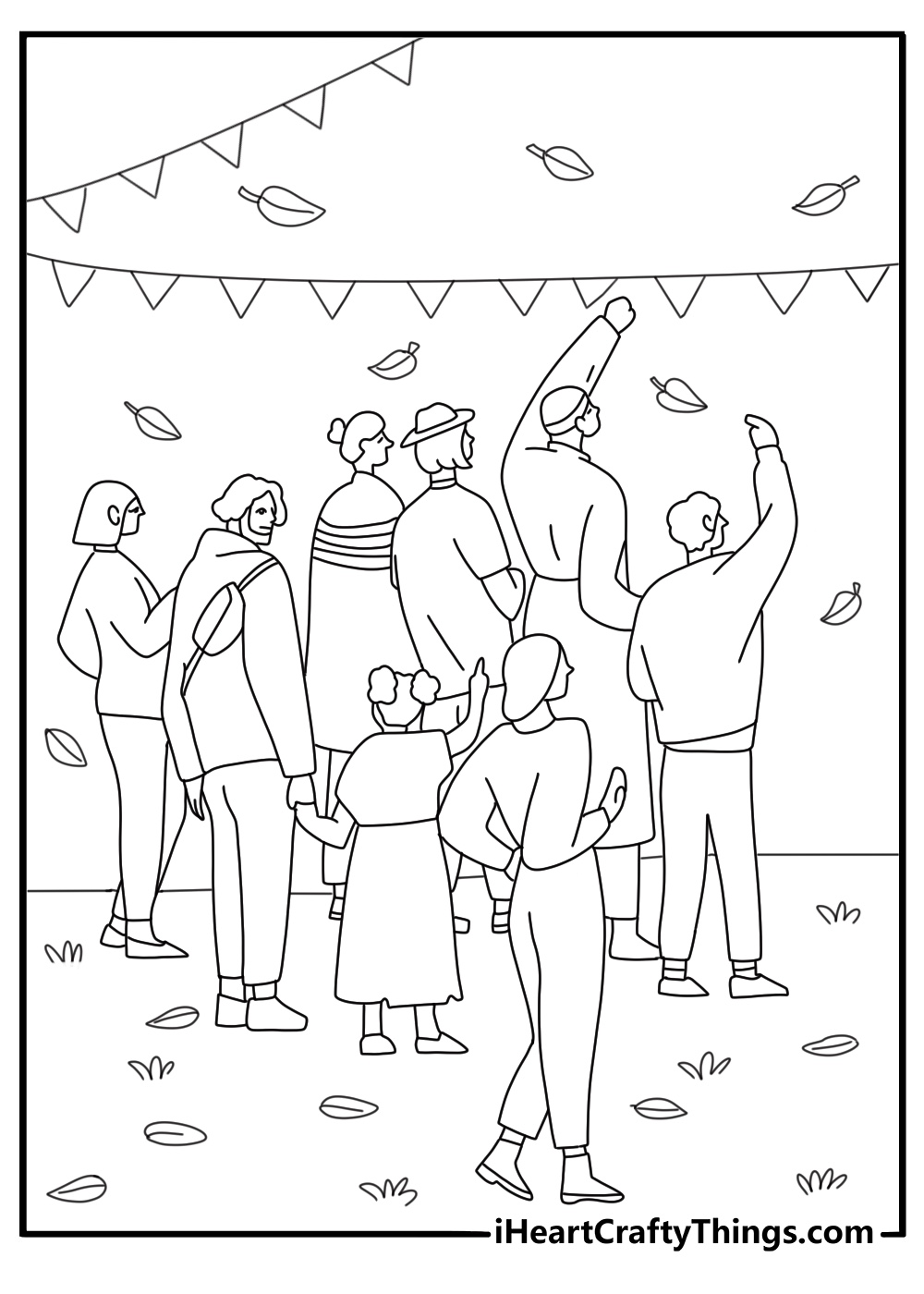 crowd at fall fair