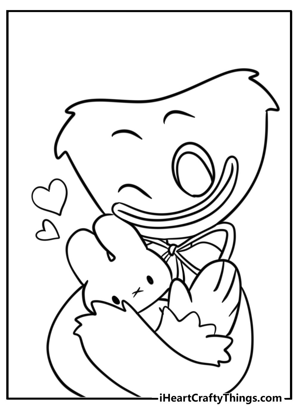 Cute huggy wuggy coloring pages